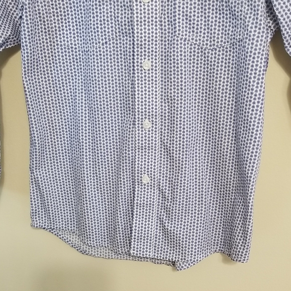 Wrangler Kids Embroidered Long Sleeve Button Down Collared Shirt Western Medium - Picture 3 of 12